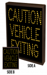 CAUTION VEHICLE EXITING | CAUTION VEHICLE EXITING