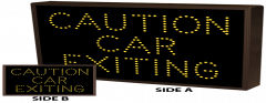 CAUTION CAR EXITING | CAUTION CAR EXITING