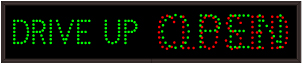 DRIVE UP | OPEN | CLOSED
