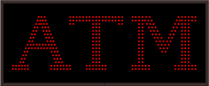 ATM SERIFF FONT (DOUBLE/TRIPLE STROKED)