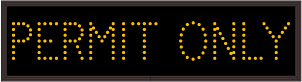 PERMIT ONLY