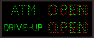 ATM | OPEN | CLOSED | DRIVE-UP | OPEN | CLOSED