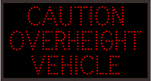 CAUTION OVERHEIGHT VEHICLE