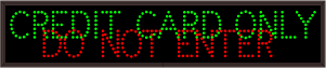 CREDIT CARD ONLY | DO NOT ENTER