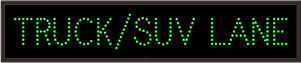 TRUCK/SUV LANE