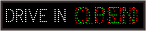 DRIVE IN | OPEN | CLOSED
