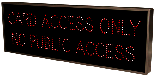 Directional Systems Product #19285 - CARD ACCESS ONLY NO PUBLIC ACCESS