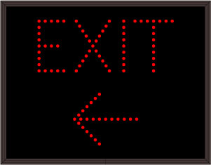EXIT w/ Left Arrow