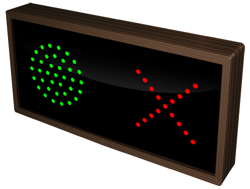 Directional Systems Product #21518 - 3.625 in dia, Green Indicator Dot | X