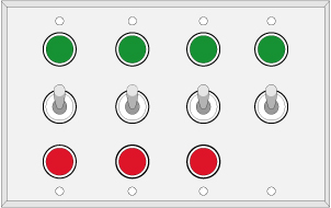 Four Gang 3332 Switch
