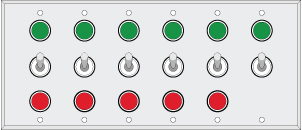 Six Gang 333332 Switch