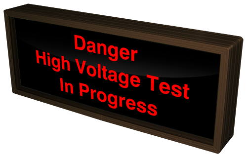 Directional Systems Product #38666 - Danger High Voltage Test In Progress