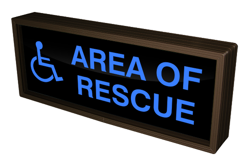Directional Systems Product #38709 - AREA OF RESCUE w/Handicap Symbol