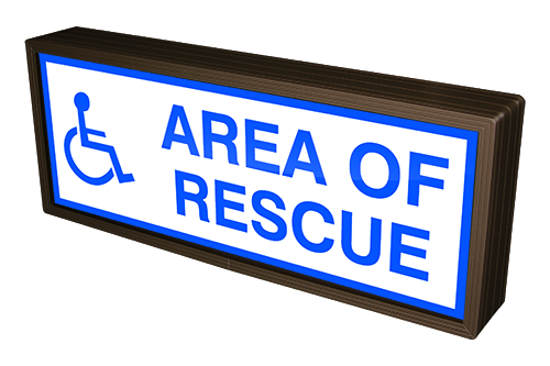 Directional Systems Product #38731 - AREA OF RESCUE w/Handicap Symbol
