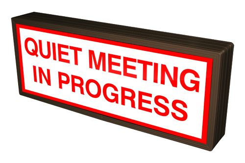 Directional Systems Product #38834 - QUIET MEETING IN PROGRESS