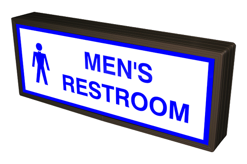 Directional Systems Product #38874 - MEN'S RESTROOM w/ Man Symbol