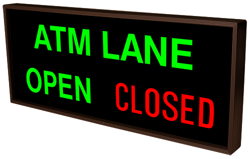 Directional Systems Product #38983 - ATM LANE | OPEN | CLOSED