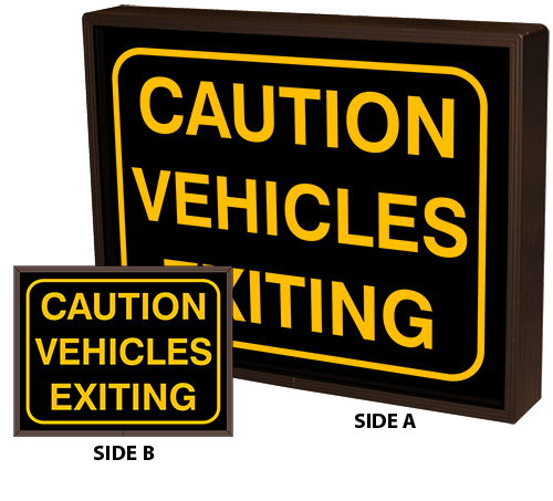 Directional Systems Product #39390 - CAUTION VEHICLES EXITING w/Border | CAUTION VEHICLES EXITING w/Border