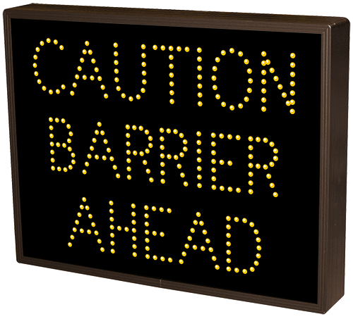 Directional Systems Product #5064 - CAUTION BARRIER AHEAD