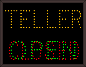 TELLER | OPEN | CLOSED