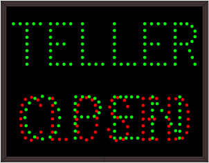 TELLER | OPEN | CLOSED