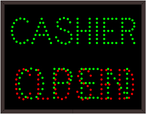 CASHIER | OPEN | CLOSED
