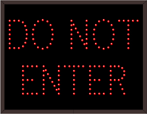 DO NOT ENTER