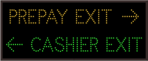 PREPAY EXIT w/ Symbol | CASHIER EXIT w/ Symbol