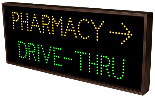 Directional Systems Product #5212 - PHARMACY w/Right Arrow | DRIVE-THRU