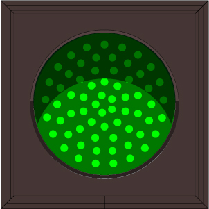 Indicator Dot with Hood