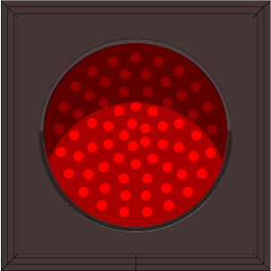 Red Indicator Dot with Hood