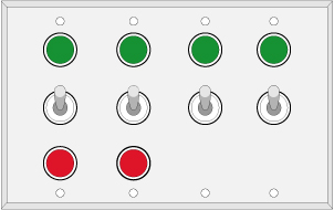 Four Gang 3322 Switch