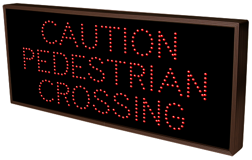 Directional Systems Product #8629 - CAUTION PEDESTRIAN CROSSING