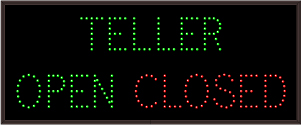 TELLER | OPEN | CLOSED