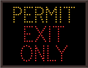 PERMIT EXIT ONLY