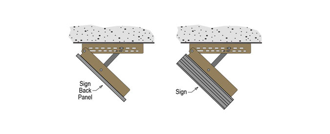 Variable Angle Mount LED Signs | Directional Systems