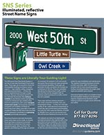 Street Name Signs Flyer