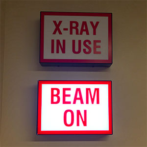 x-ray in use | beam on image
