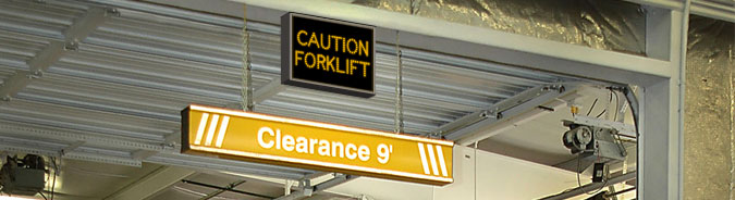 clearance bar | caution forklift image