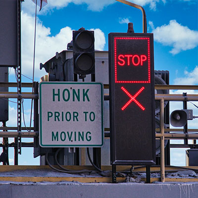 stop X sign image