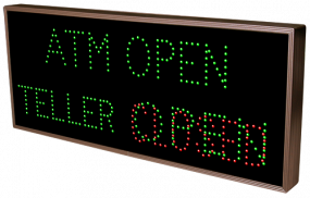 ATM OPEN | TELLER | OPEN | CLOSED (120-277 VAC) (17734) | Directional ...