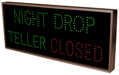 Directional Systems NIGHT DROP | TELLER | OPEN | CLOSED (120-277 VAC) - 20946 Product Message
