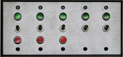Directional Systems 2583 FVG33322 SPDT/120VAC 5 Gang Switch (2-SPST) (3-SPDT) (120 VAC) Image