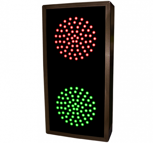 Directional Systems 30126 TCL147RG-225/12-24VDC Indicator Dots, Double, Vertical, 4 in dia, Red - Green (12-24 VDC) Image