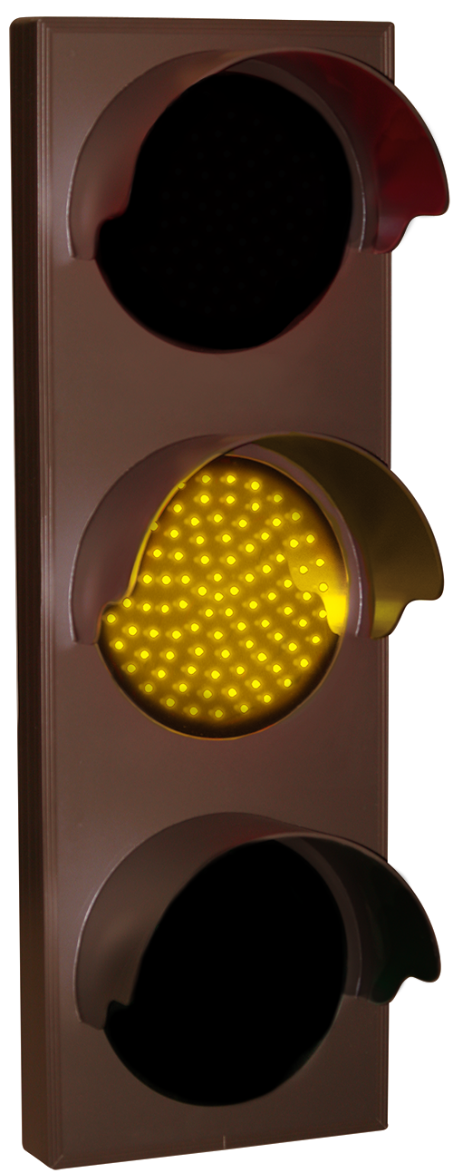 Directional Systems Indicator Dots, Triple with Hoods, Vertical, 4 in dia, Red - Amber - Green (12-24 VDC) - 30842 Product Message