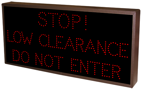 Directional Systems Product #35648 - STOP! LOW CLEARANCE DO NOT ENTER