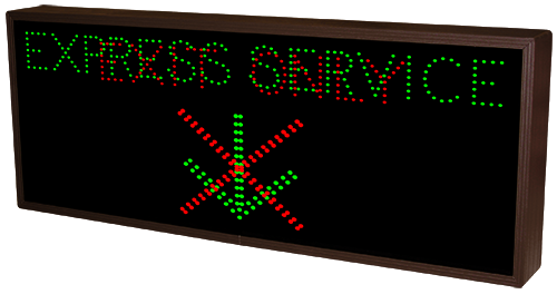 Directional Systems Product #35662 - EXPRESS SERVICE w/Down Arrow | EXIT ONLY X