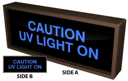 Directional Systems 38498 PHX718DBB-D755/120-277VAC CAUTION UV LIGHT ON | CAUTION UV LIGHT ON (120-277 VAC) Image