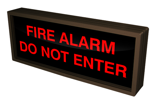 Directional Systems 38693 SBL718R-A712/120-277VAC FIRE ALARM DO NOT ENTER (120-277 VAC) Image