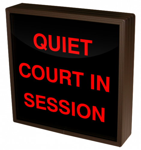 Directional Systems Product #38700 - QUIET COURT IN SESSION